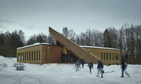 The Drøbak Montessori School in Norway, designed by Snøhetta to meet the requirements of the Powerhouse standard.