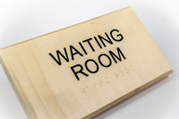 Green Dot Sign offers ADA-compliant signage made from FSC-certified wood and heavy-metal-free natural coating