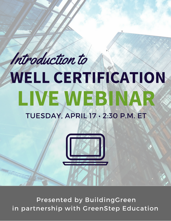WELL and Fitwel Live Webinars with Continuing Education Credits