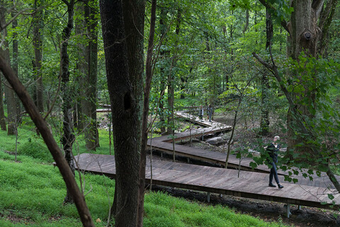 Glenstone museum boardwalk