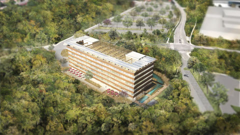 Carbon neutral building pilot project in Canada