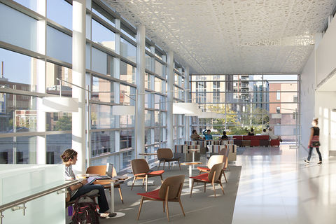 Daylighting at the Madison Central Public Library.