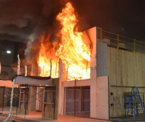 Fire test conducted by the Tall Wood Ad Hoc Committee of the ICC